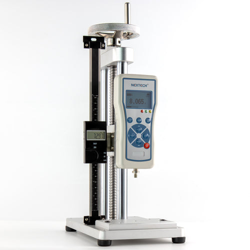 MTS1 v2 - (New Version) Test Stand with options to include DFS Force Gauge and/or Digital Scale. Fully Assembled. (Choose force gauge capacity from 5 to 1000 Newtons)
