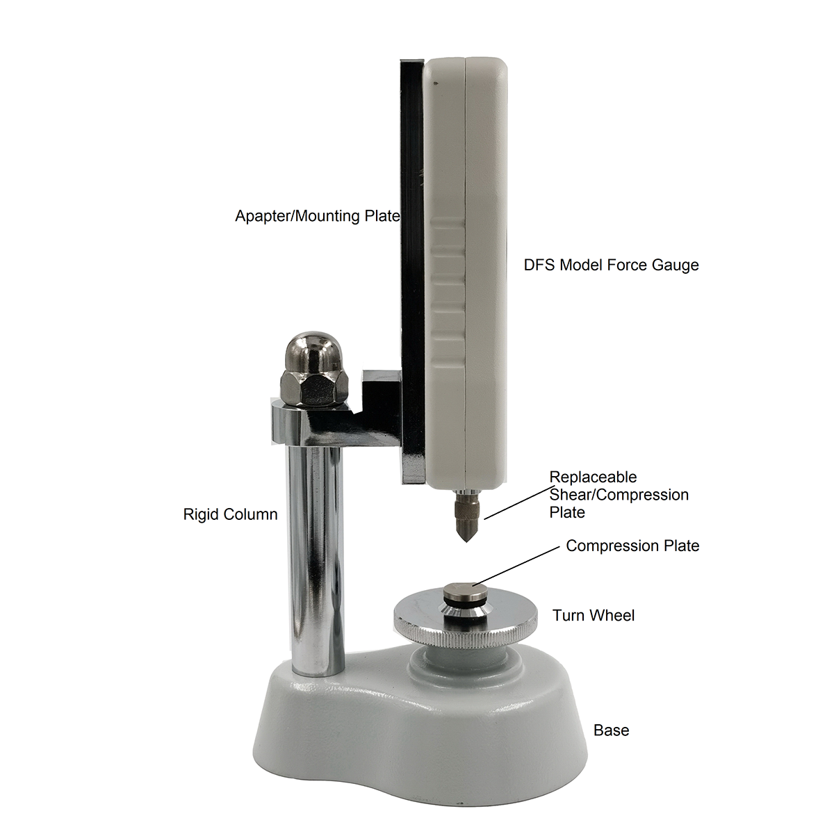 MTS3DFS200Set. Force Gauge with Manual Test Stand MTS3 & Digital Sca